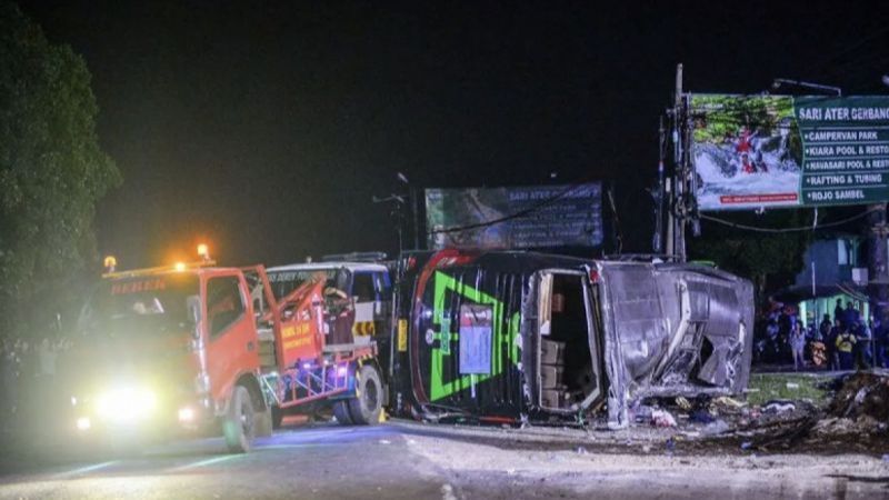 Kumpulan Fakta Hasil Olah TKP Kecelakaan Bus Pariwisata Rombongan Pelajar SMK Depok di Nusantara