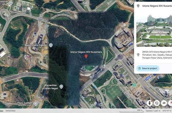 Tampilan IKN dari Google Earth yang Tak Utuh Bikin Penasaran